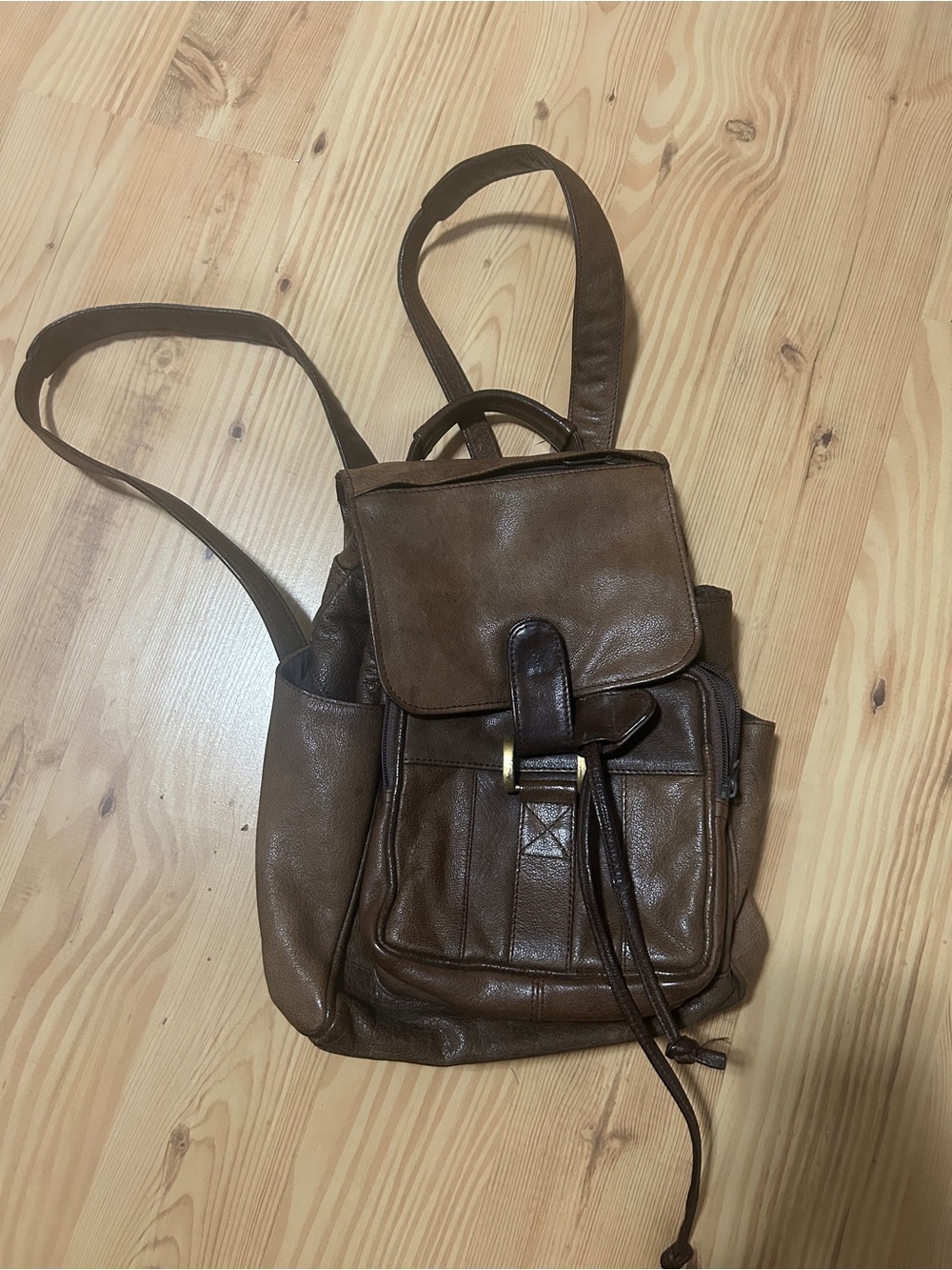 Brown Vintage Wilsons Leather Backpack Purse